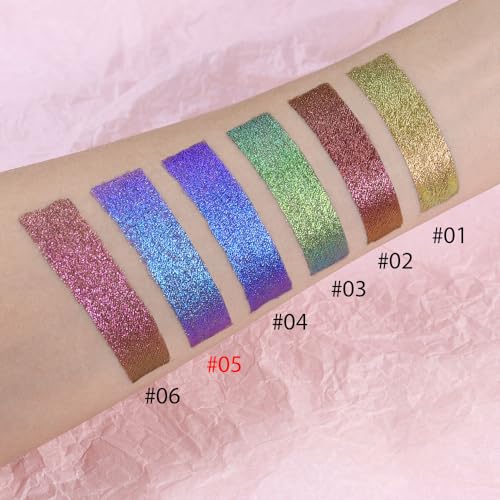 Blue Duochrome Chameleon Liquid Eyeshadow - High Pigment Holographic