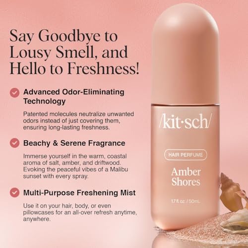 Kitsch Sea Salt Spray & Hair Perfume Set - Amber Shores Texturizing Spray