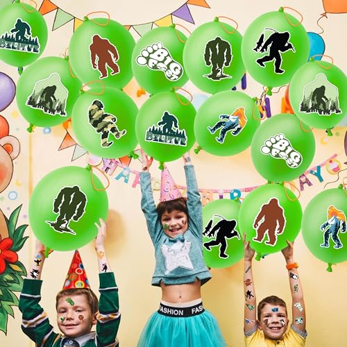Bigfoot Party Favors Pack - 72 Pieces with Balloons & Tattoos