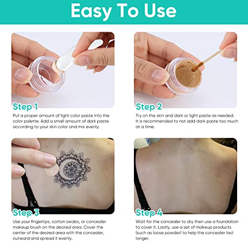 Tattoo Cover Up Makeup Waterproof - 2 Shades