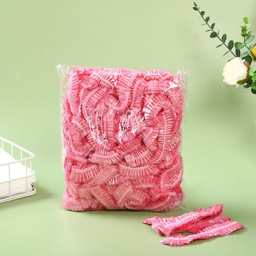200 Pack Disposable Shower Caps Waterproof Elastic Hair