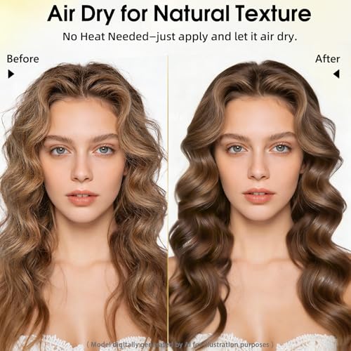 Mokasakiso Air Dry Cream for Frizz-Free, Effortless Styling - 4 fl oz