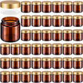 Norme 48 Pcs 4 oz Glass Jars with Lids Airtight Cosmetic