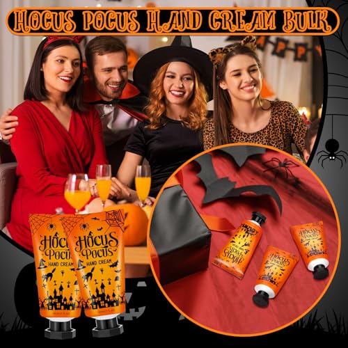 Halloween Hand Cream Set - 48pcs Moisturizing Hand Care Gifts with Skeleton & Bat Design