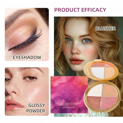 Eye & Cheek Palette - Versatile Eyeshadow and Highlighter Set