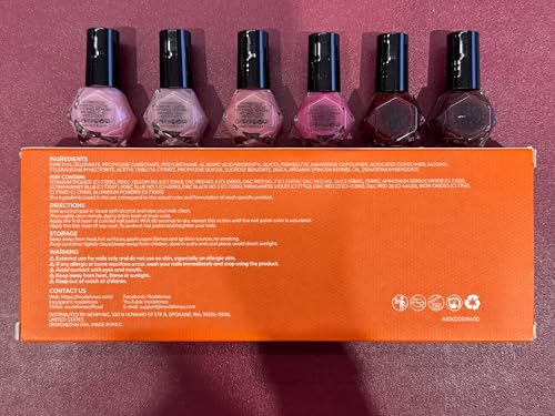 Modelones Quick Dry Nail Polish Set, 6 Colors Jelly Nude