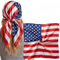 Large Square Silk-Like Head Scarf for Women - 27.5 x 27.5 inches