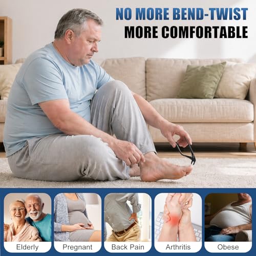 Ergonomic Toenail Clippers for Seniors | Angled Heavy-Duty Design
