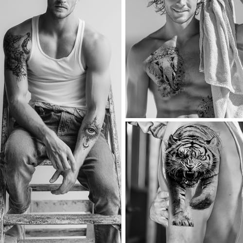 Temporary Tattoos for Adults – 36 Designs, 3-7 Day Wear