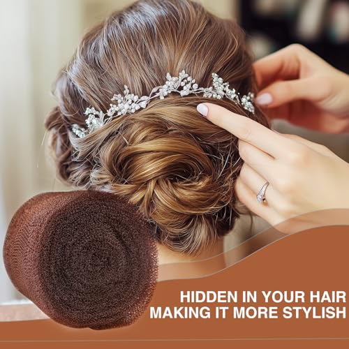 Hair Volume Sponge Padding for Updo Buns with 100 Bobby Pins