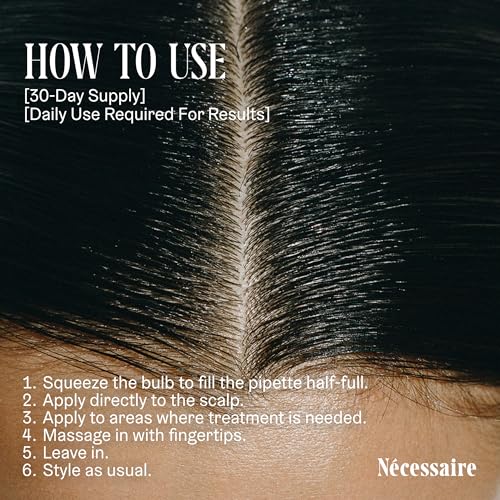 Nécessaire Rosemary Hair Serum for Fuller, Thicker Hair - Quick-Dry Leave-In Treatment