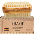 First Cut Boar Bristle Nail Brush with White Bristles - Made in Germany for Gentle Dirt Removal & Skin Exfoliation
