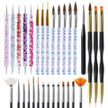 Artdone 31pc Nail Art Brush Set with Dotting & Liner Tools