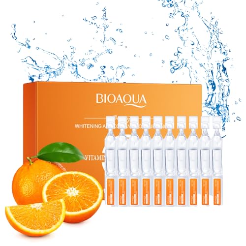 Vitamin C Serum for Face with Hyaluronic Acid ? 1.5ml x 30PCS, Brightening Hydrating Facial Serum, Travel Size Skincare for Glowing Skin(1.52 Fl Oz (Pack of 1))