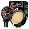 Mushroom Head Air Cushion CC Cream Strong Concealer, Face Makeup Cushion Foundation Long Lasting, Moisturizing BB Cream Makeup Base Primer Even Skin Tone for All (Natural, 3.21 Ounce (Pack of 1))