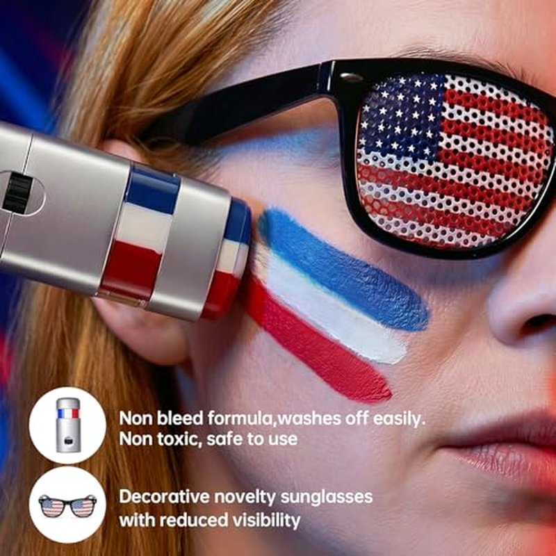 2026 World Cup Soccer Fan Gear Set - USA Flag Accessories