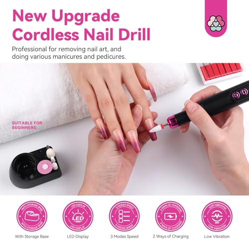 Nail Drill&Cuticle Remover and Cuticle Oil Kit Set