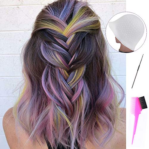 Professional Silicone Highlight Caps Set - 2 PCS for Hair Coloring