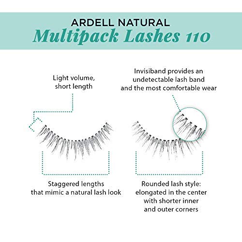 Ardell Natural Multipack 110 Black, 4 Pairs x 1 Pack