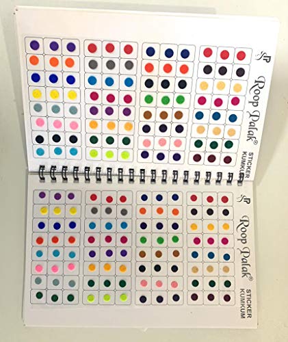 960 Multicolor Bindis Sticker Book - Forehead Gems Temporary Tattoos