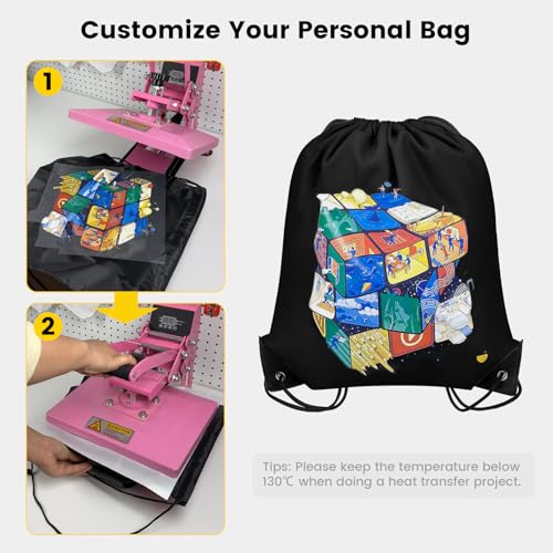 Vorspack 10-Pack Drawstring Bags - 15.7x13.3 Inches, 10 Colors