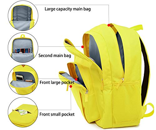 abshoo Classical Basic Womens Travel Backpack For College Men Water Resistant Bookbag (PowDerBlue)