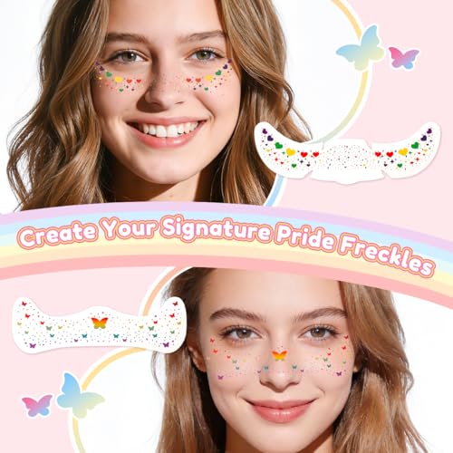 Janolia Pride Face Paint Sticks - Rainbow Makeup Kit for LGBTQ+ Events