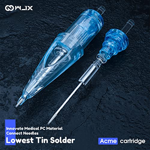 Disposable Round Liner Tattoo Needles - 20 Pack with No Backflow Membrane