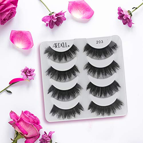 Ardell False Eyelashes 4 Pack Double Up 203, x 2 packs (4 pairs per pack)