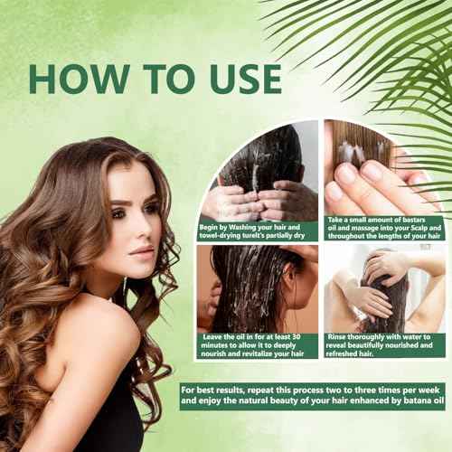 Batana Oil for Hair Growth - Dr. Sebi Pure batana oil from Honduras - Unrefined Raw hair oil Prevents Hair Loss - Promotes Hair Thickness - 100% Natural Organic - 7.7 Fl OZ