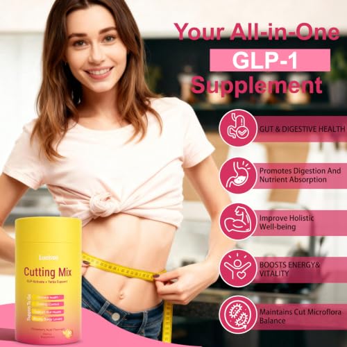 Lunivox GLP-1 Drink Mix - Strawberry Açaí Flavor, 30 Sticks