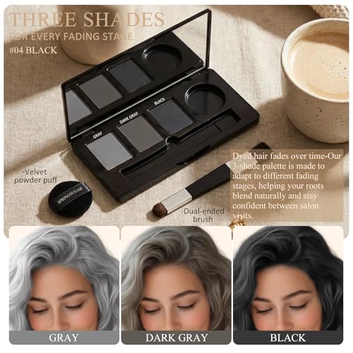 Root Touch Up Hair Color Powder for Gray Coverage & Root Camouflage