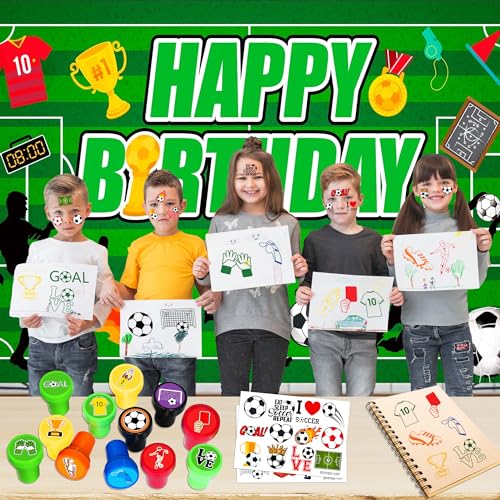 Soccer Party Favor Set - 36PC Stamps & Tattoos
