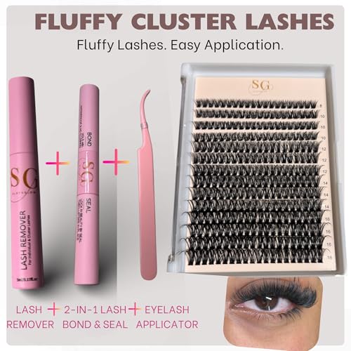 DIY Lash Extension Kit with Bond & Seal – 280 Cluster Lashes