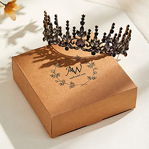 Baroque Rhinestone Wedding Tiara Crown for Bride