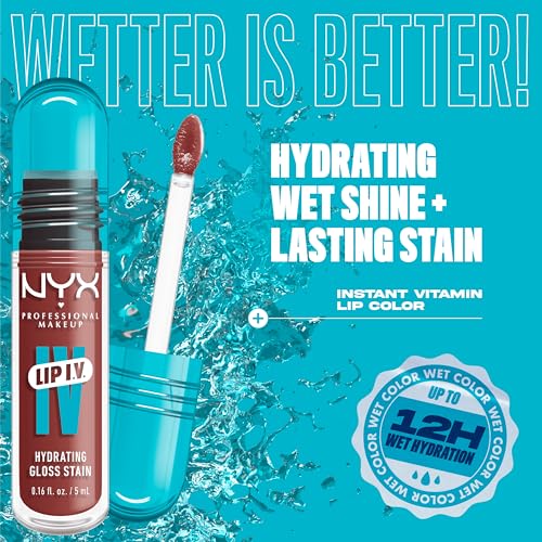 NYX Lip IV Hydrating Glossy Lip Stain - 12HR Hydra Honey