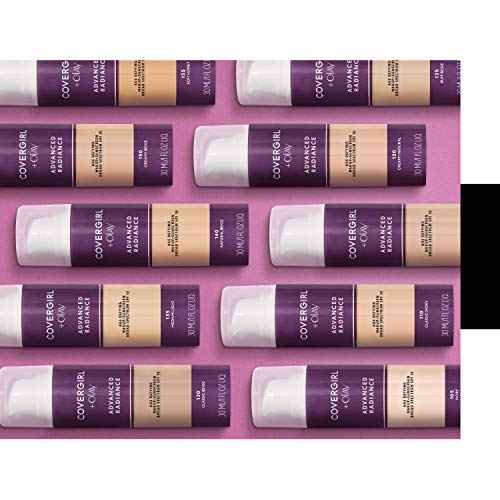 COVERGIRL Advanced Radiance Age Defying Liquid Foundation in Classic Ivory, Hides Wrinkles & Lines, Sensitive Skin Safe, Packaging May Vvary