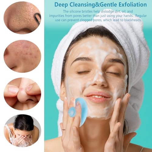 Silicone Face Scrubber Brush 10 Pack – Pore Cleansing & Blackhead Removal