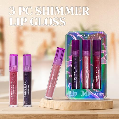 Profusion Sea Witch Shimmer Lip Gloss Set - 3 Pack