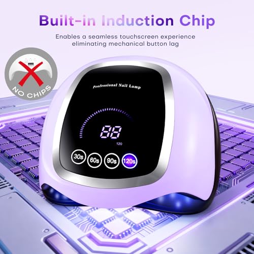 Gugusure 180W UV Nail Lamp with Touch Screen & Auto Sensor