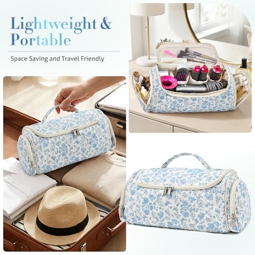 Hair Tools Travel Case with Hanging Hook - Quilted Organizer