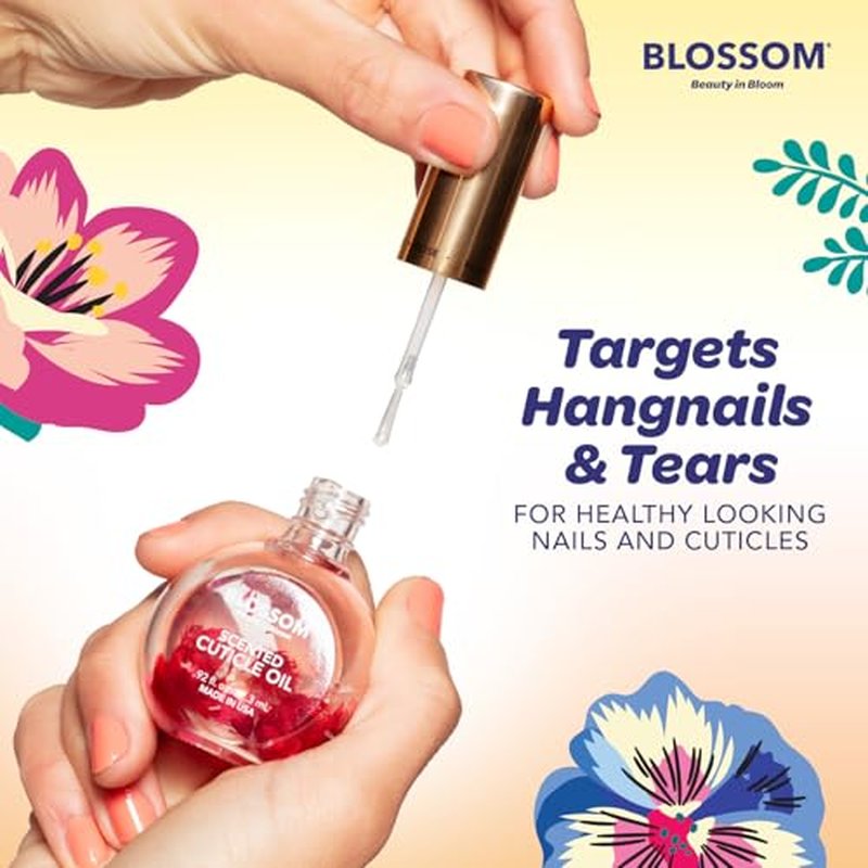 Blossom Cuticle Oil for Nails with Real Flowers - 0.5oz