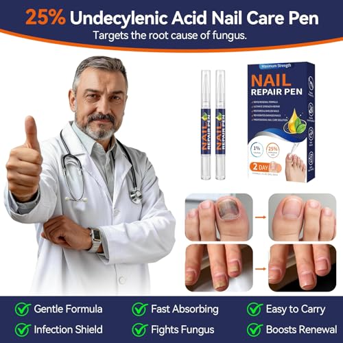 Toenail Fungus Treatment Pen | 25% Undecylenic Acid & Tea Tree Oil