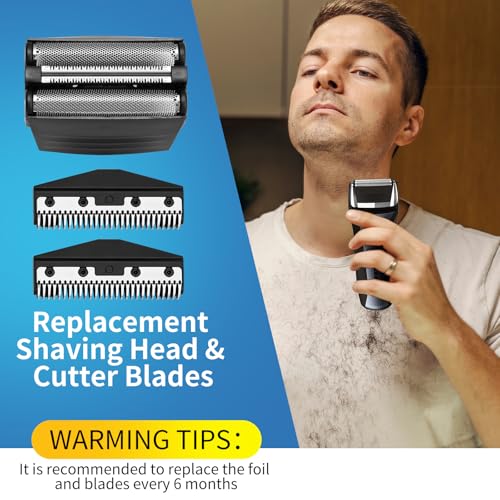 Shaver Replacement Foil Compatible with Remington TITANIUM-X Flex & Pivot Foil and Cutter F5800 & F7800,Shaver heads Fit for Remington F4900,F5800,F7800 (1 Pack)