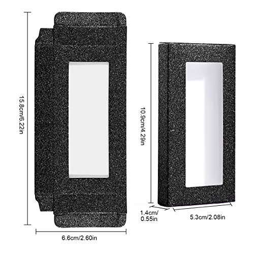 40 Piece Eyelash Packaging Box Set with Lash Trays (Black)