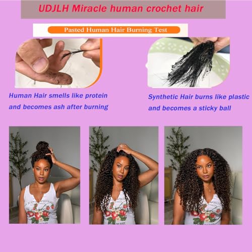18 Inch Deep Wave Crochet Hair Extensions for Black Women