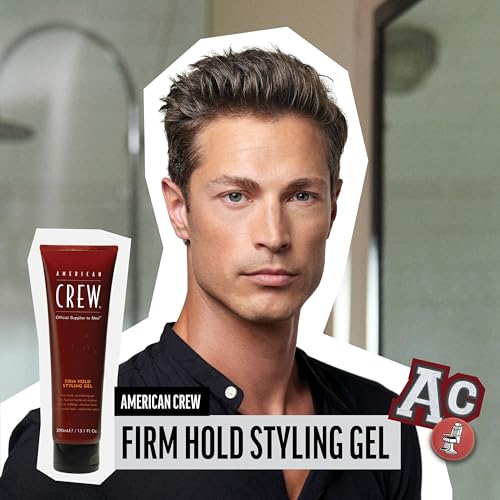 American Crew Men's Hair Styling Gel, Firm Hold, Non-Flaking, 33.8 Fl Oz, 33.8 fl oz