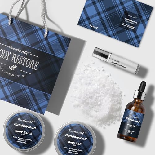 Men's Spa Gift Set - 12 Piece Bath Kit with Ocean Scent