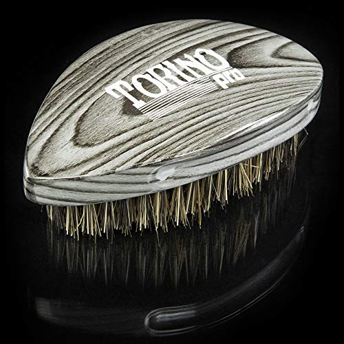 Torino Pro Wave Brushes by Brush king #74- Medium Hard Pointy Curved 360 Waves brush