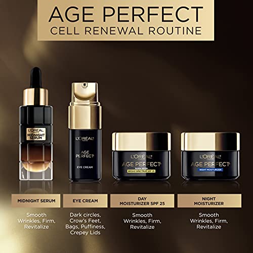 L'Oreal Paris Age Perfect Cell Renewal Anti-Aging, Anti-Wrinkle Night Moisturizer with Antioxidants 1.7 oz